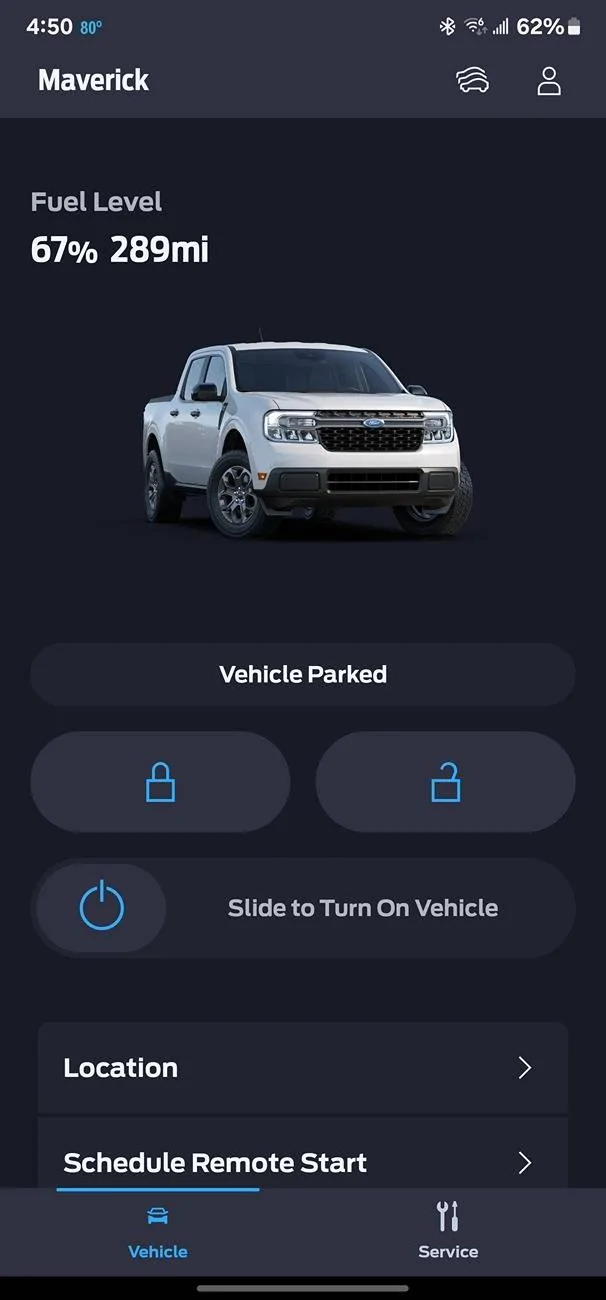 Ford Maverick Ford Pass Vehicle Health - Temporarily Unavailable Screenshot_20241030_165009_FordPass