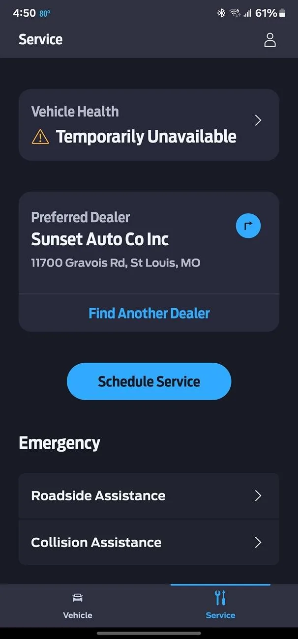 Ford Maverick Ford Pass Vehicle Health - Temporarily Unavailable Screenshot_20241030_165033_FordPass