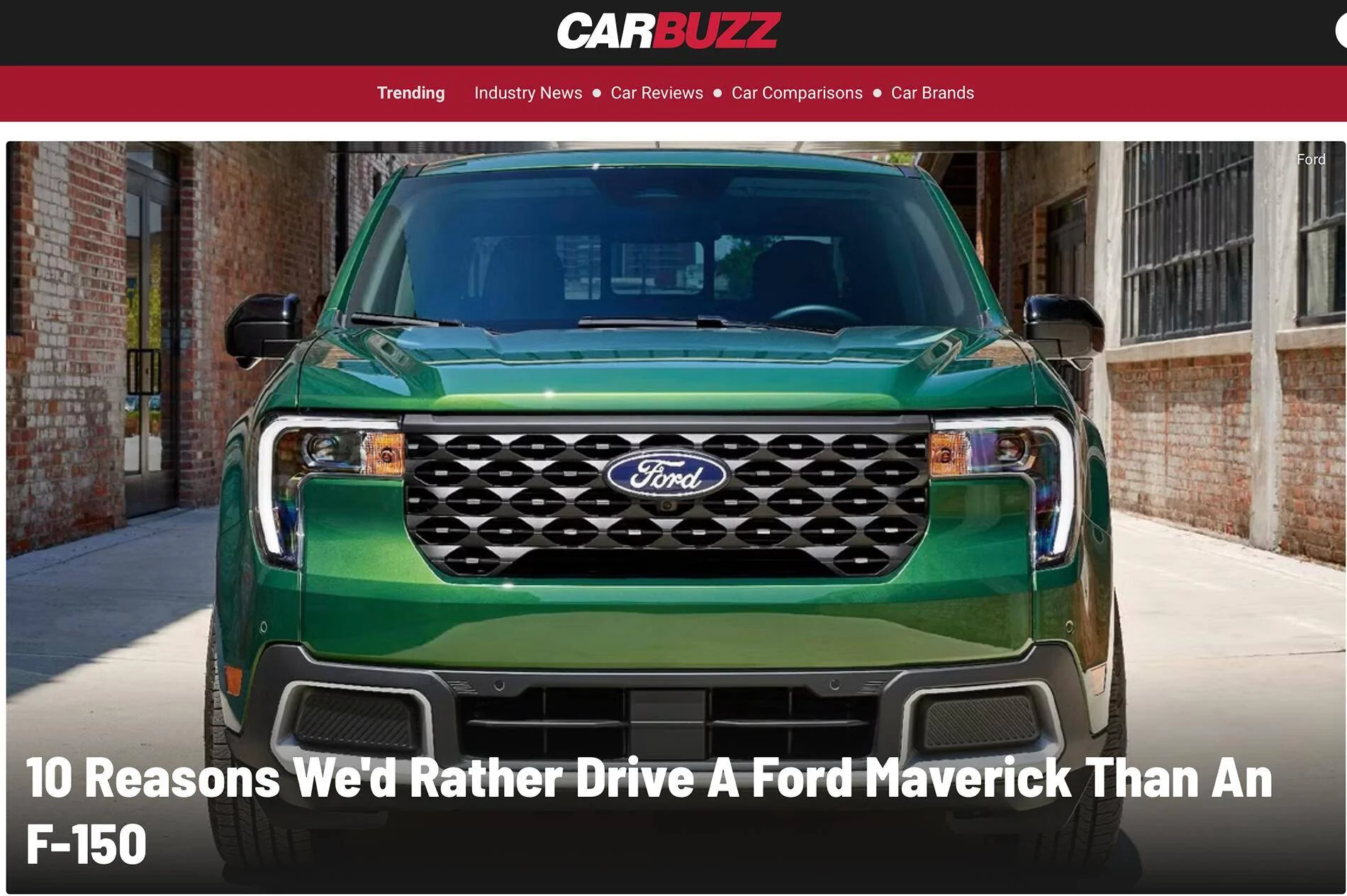 Ford Maverick Carbuzz Magazine gives their 10 raves for the Maverick (over the F-150) Screenshot 2024-10-30 at 8.16.22 PM