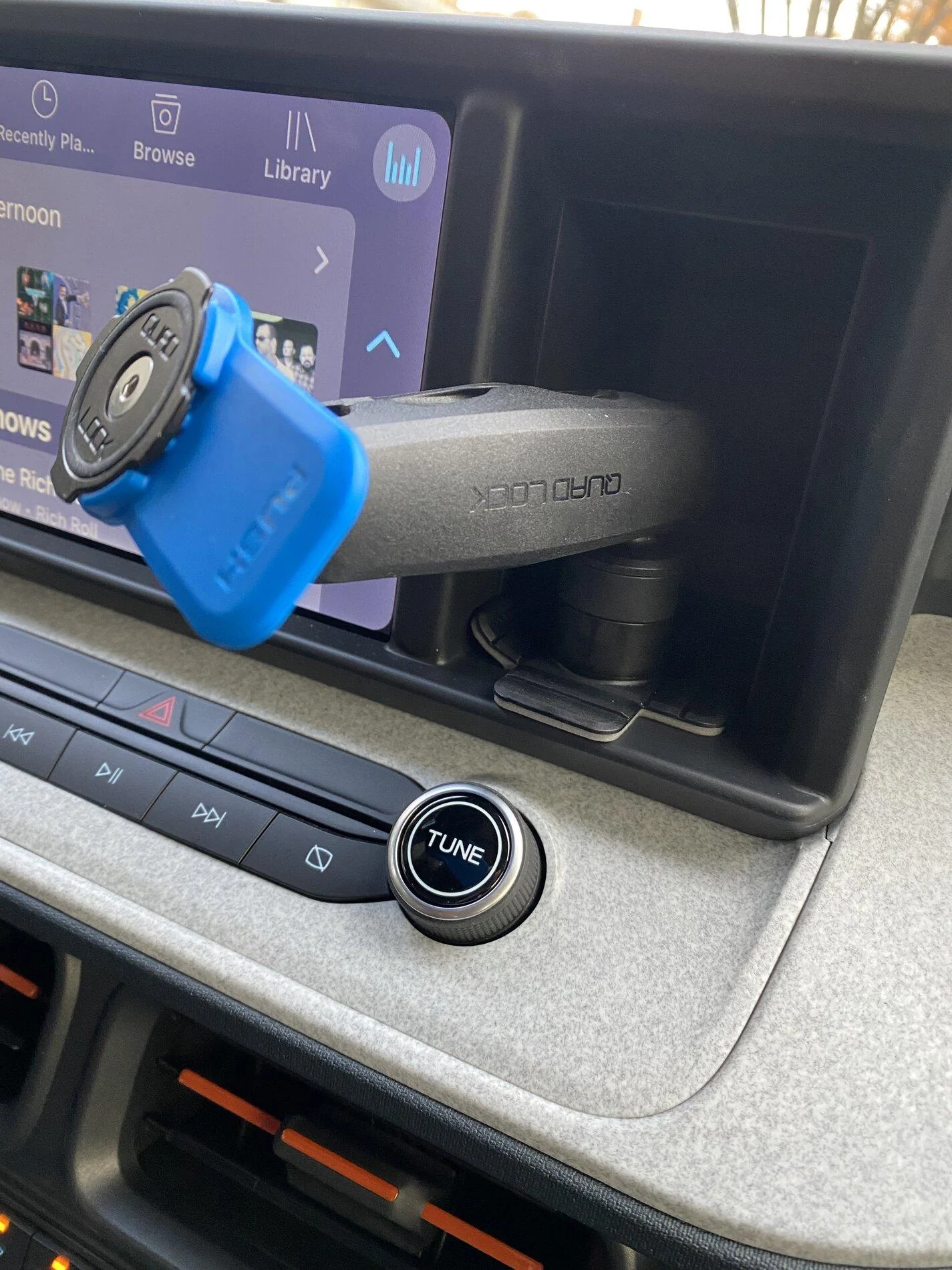 Ford Maverick Dash cubby phone holder mount installed 72C75ADC-07F0-4B67-9B4B-5B1709BEFBC1