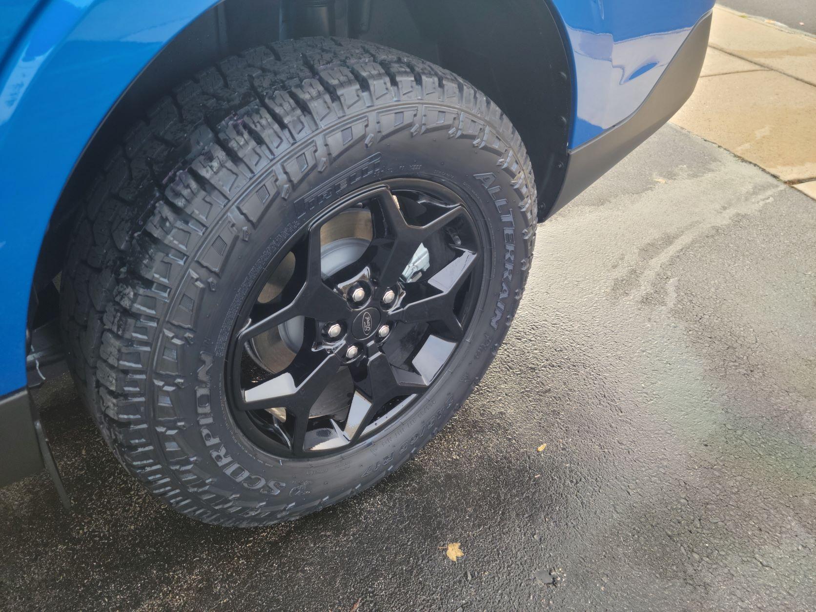 Ford Maverick Pirelli Scorpion All Terrain Plus 245/65/17 installed Pic 1