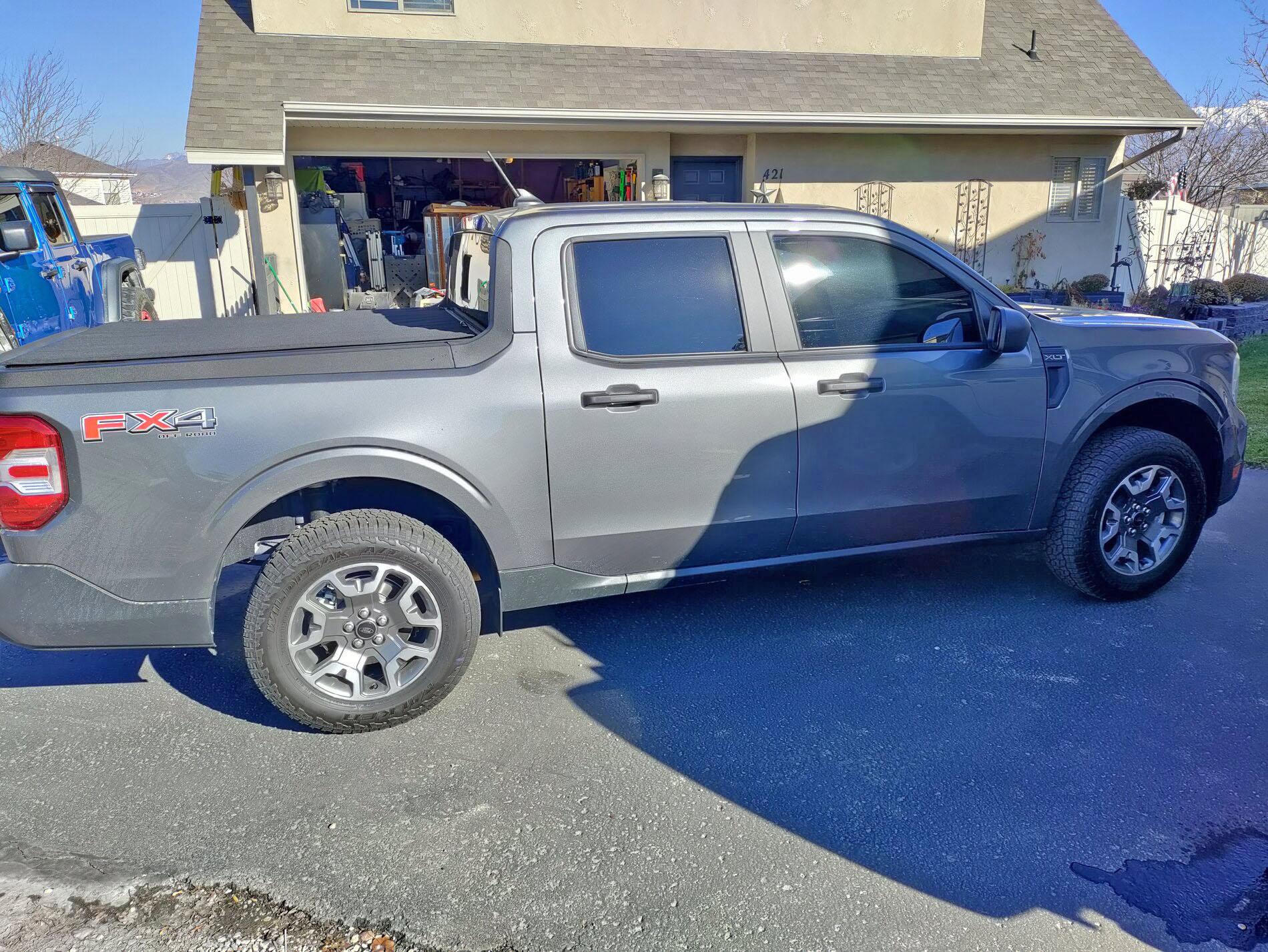 Ford Maverick CARBONIZED GRAY Maverick Photos Thread 2022 Ford Maverick Rough Country 1%22 leveling kit lift 2