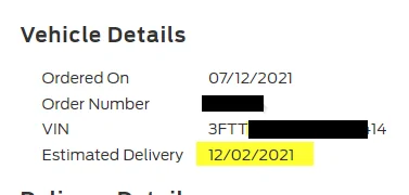 Ford Maverick If shipped, why is sticker still updating? 1637629343584