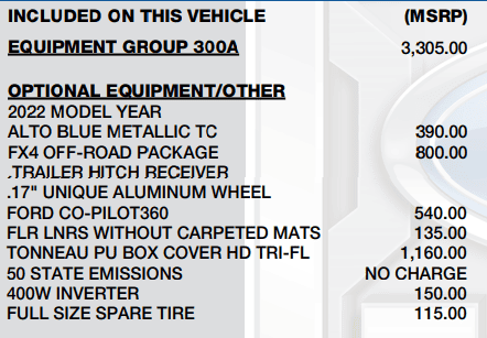 Ford Maverick Post your Payload Label Stickers Here Packages
