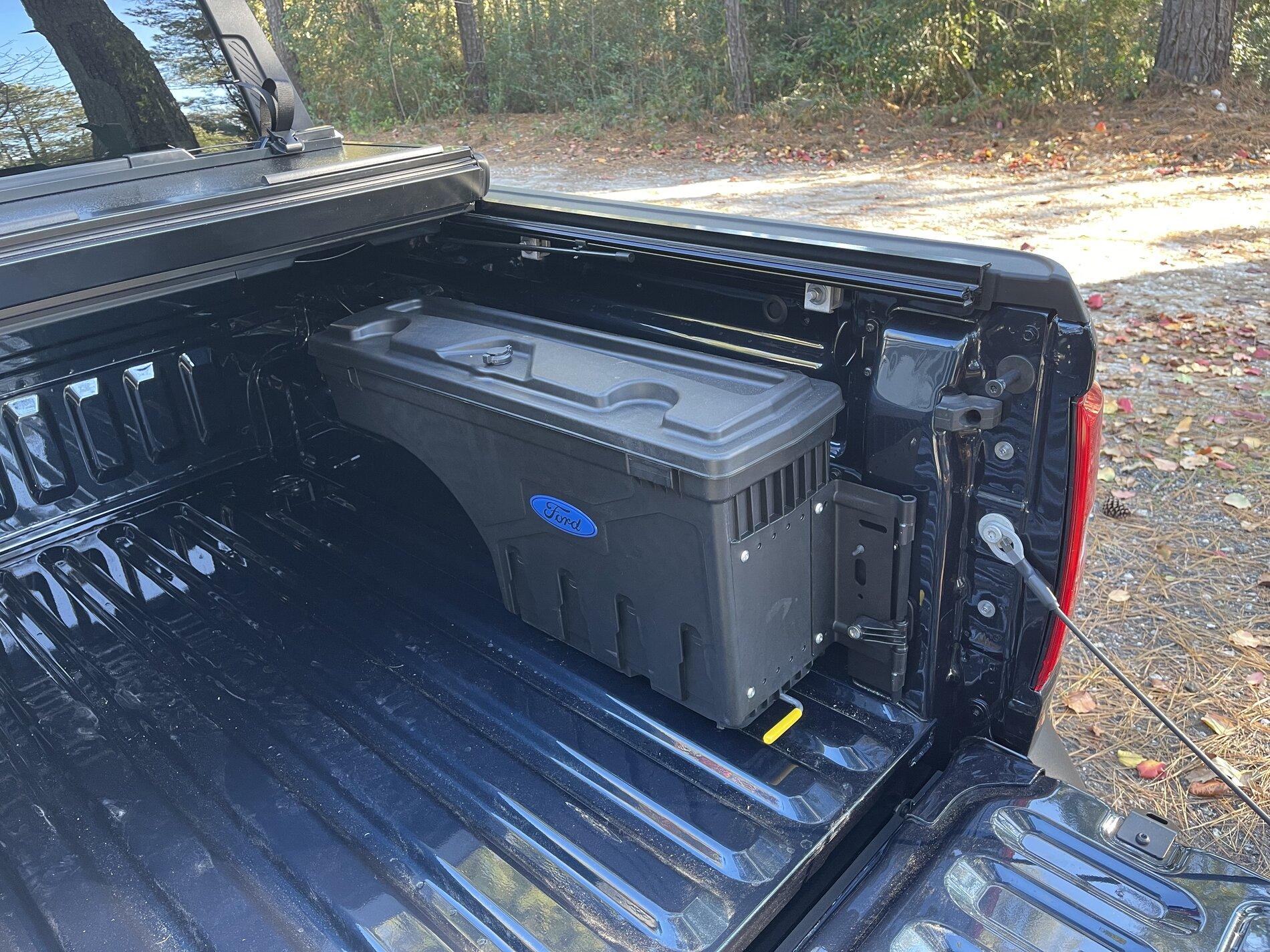 Ford Maverick Ford bed toolbox installed 0C806C71-41CA-4CBA-924C-157DF48D563C