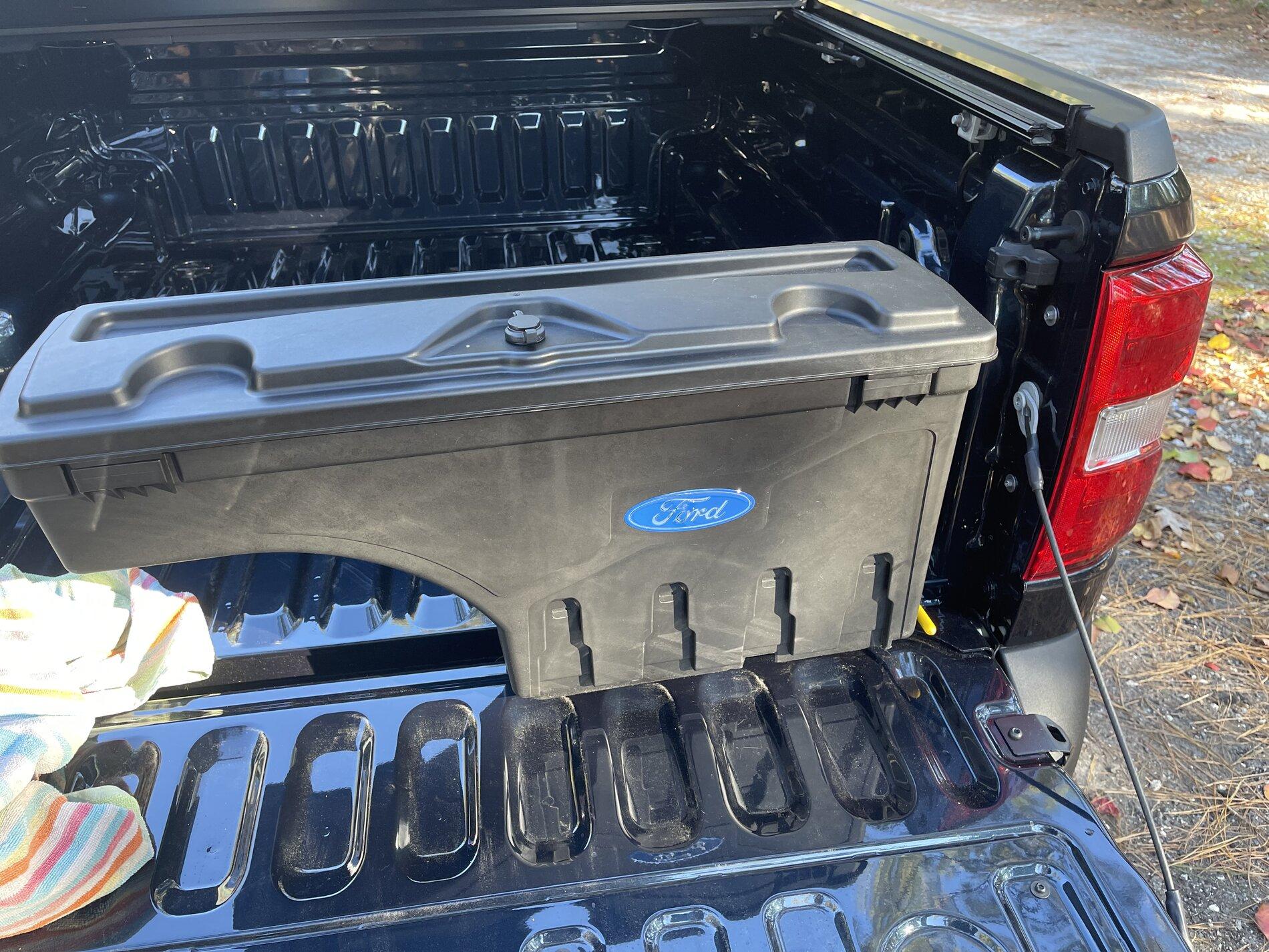 Ford Maverick Ford bed toolbox installed 9C512227-0D14-436A-AAC5-426AB476C604