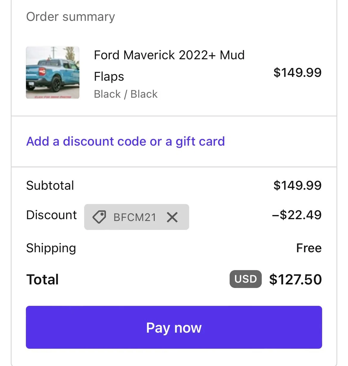 Ford Maverick Installed Rokblokz mud guards 84DD97B8-1581-4787-9A34-A7047C63DD67