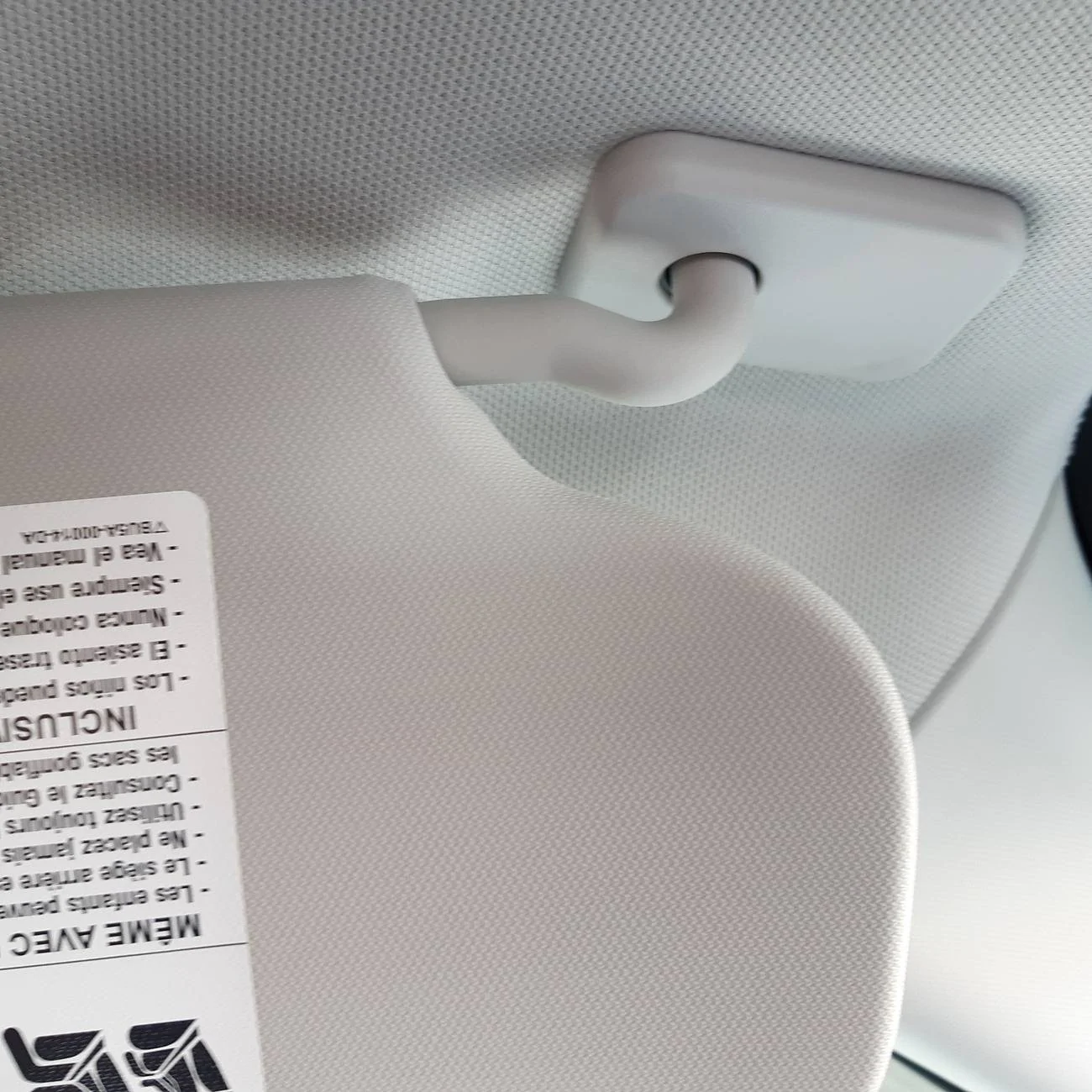 Ford Maverick Clean Removal of Sun Visor Stickers? 20241103_130500