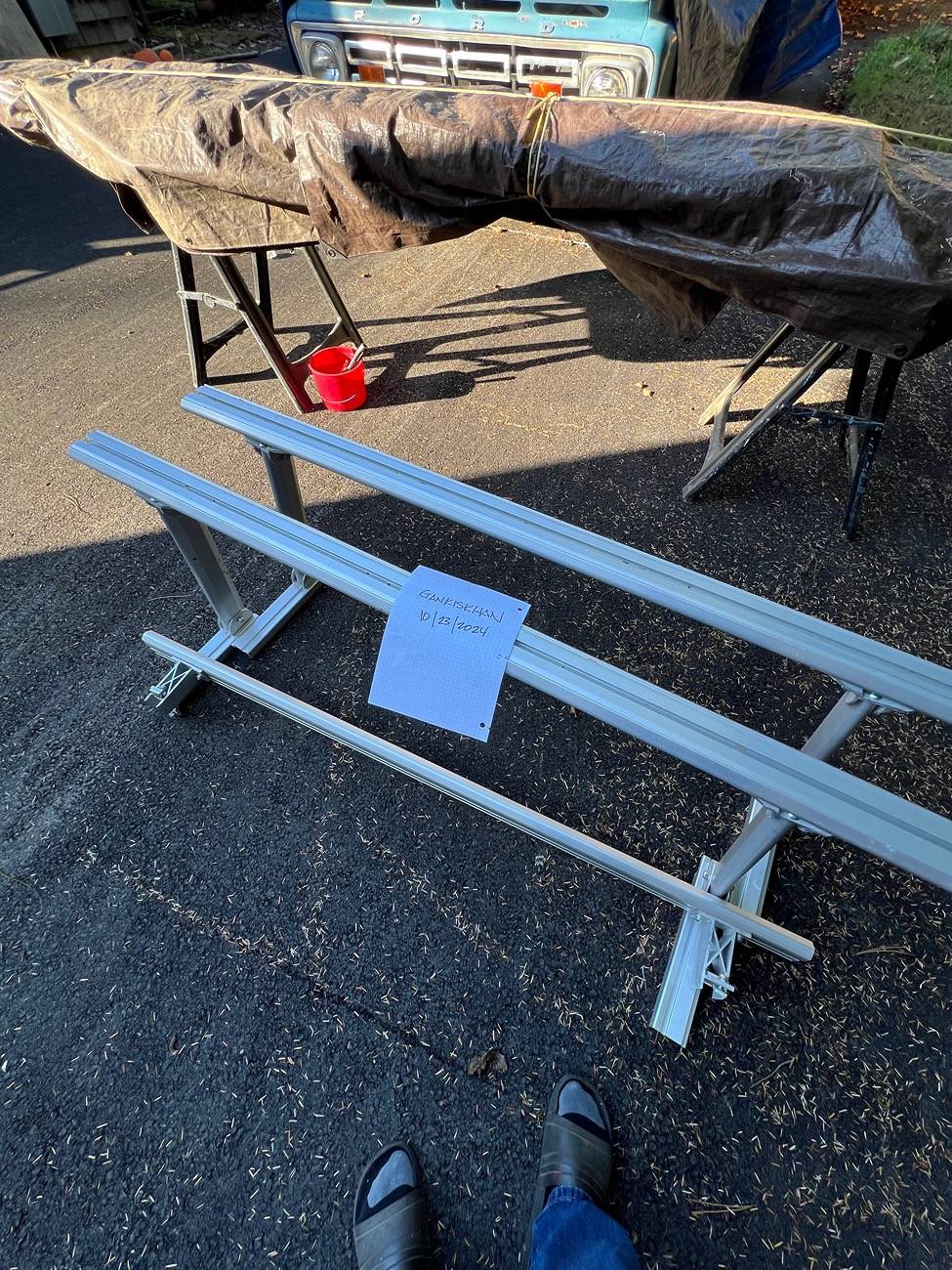 Ford Maverick Aluminum ladder rack - Lumber rack IMG_2911