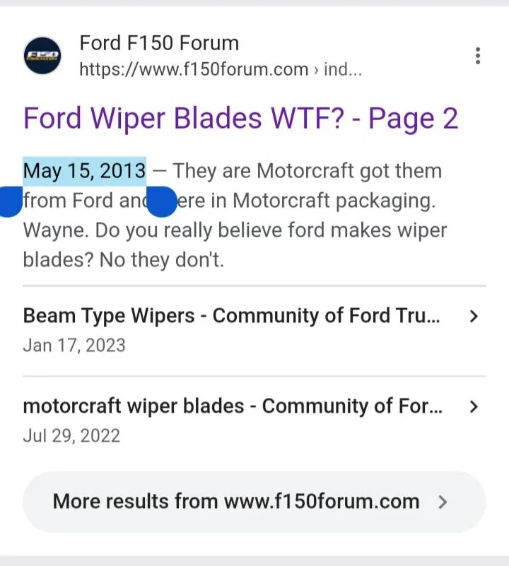 Ford Maverick OEM Wiper Blade Manufacturer? 20241104_095347