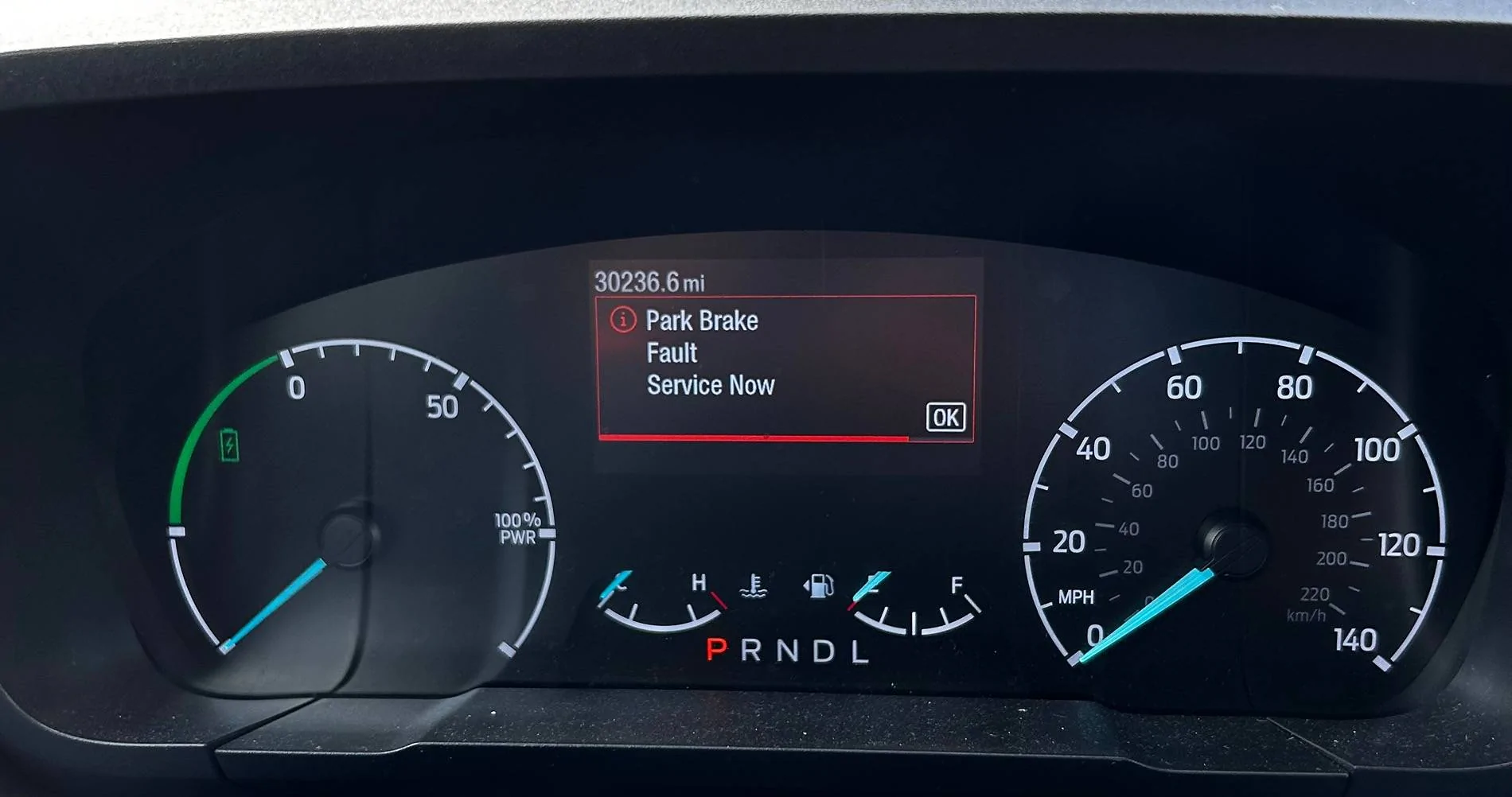 Ford Maverick Parking Brake Fault IMG_2095