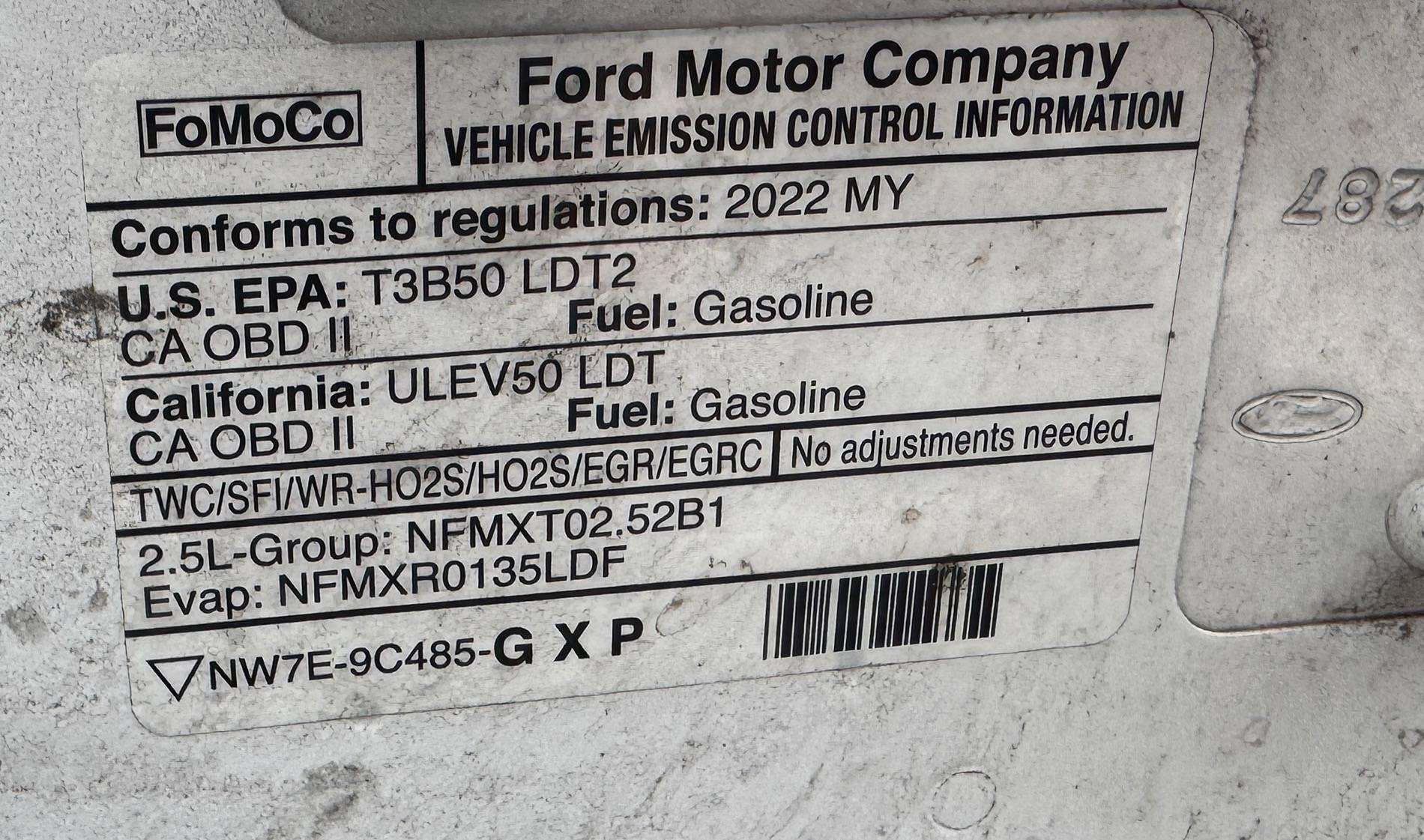 Ford Maverick Check Engine Light Fuel Tank Assembly IMG_3126