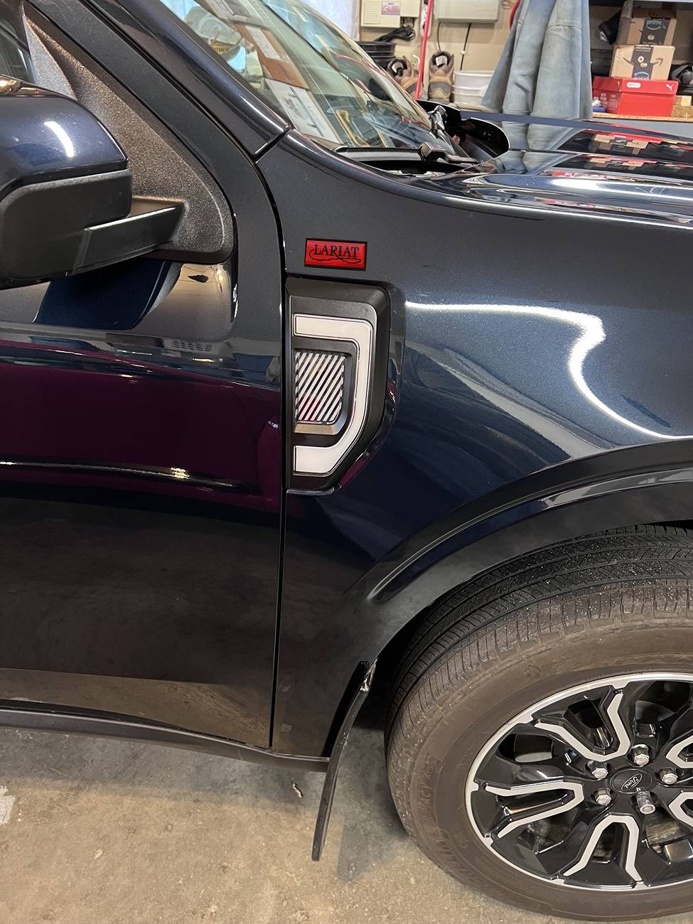Ford Maverick Revamped and Ready: Exciting Updates for Mabett Side Marker Lights! Lariat Logo