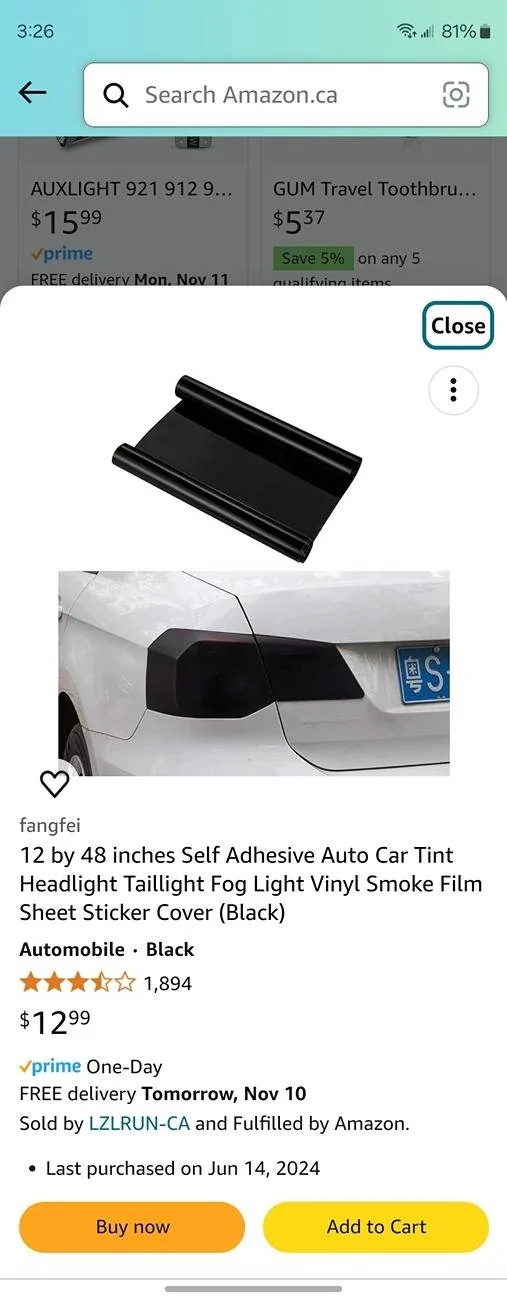 Ford Maverick Revamped and Ready: Exciting Updates for Mabett Side Marker Lights! Screenshot_20241109_152652_Amazon Shopping
