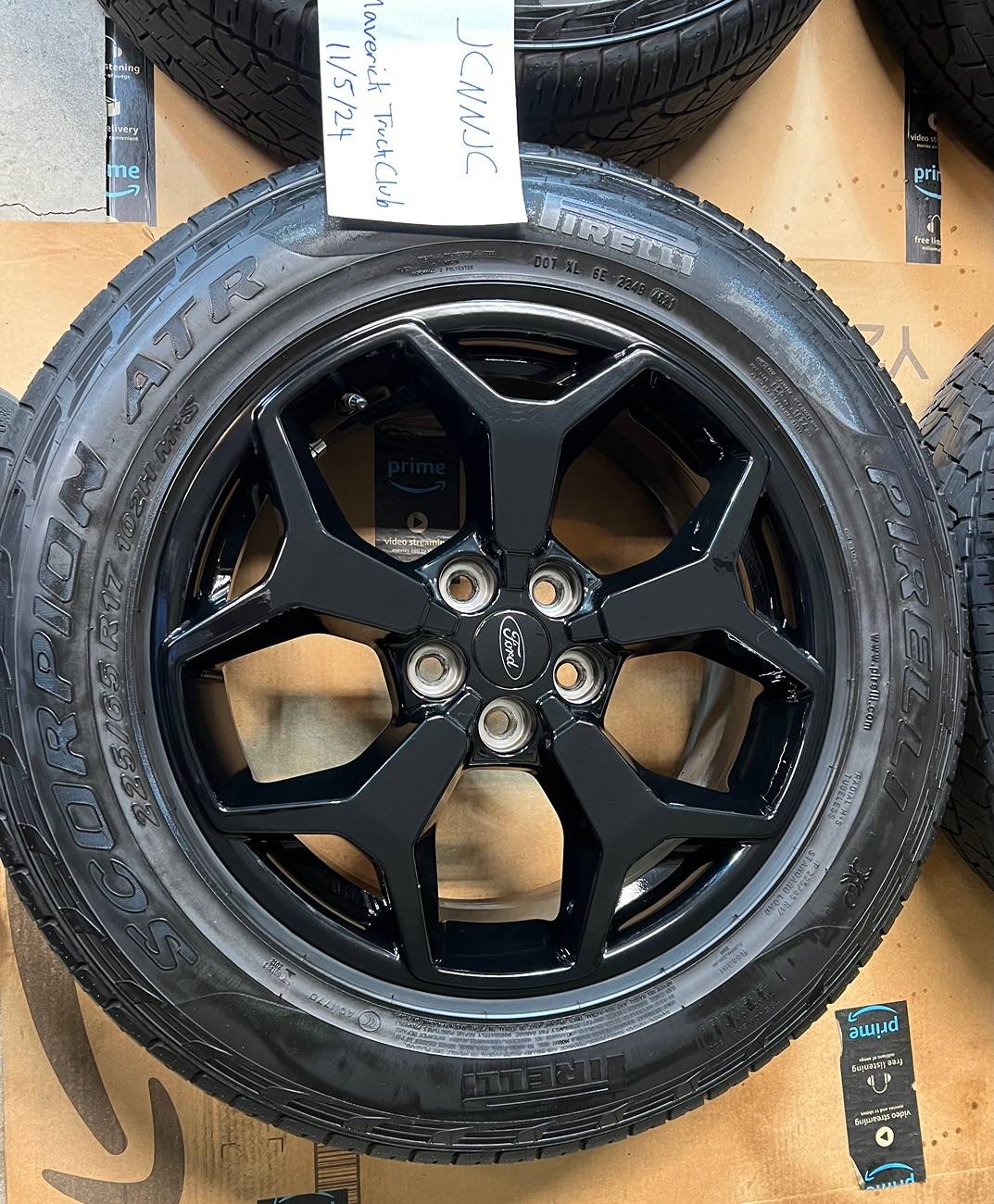 Ford Maverick FX4 Rims, Pirelli Scorpion tires, with TPMS. IMG_5720