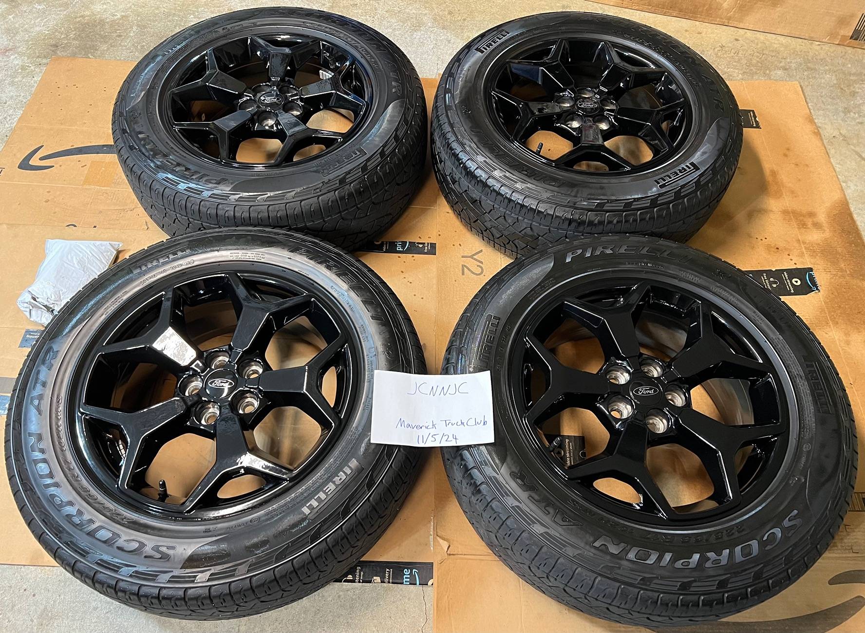 Ford Maverick FX4 Rims, Pirelli Scorpion tires, with TPMS. IMG_5718
