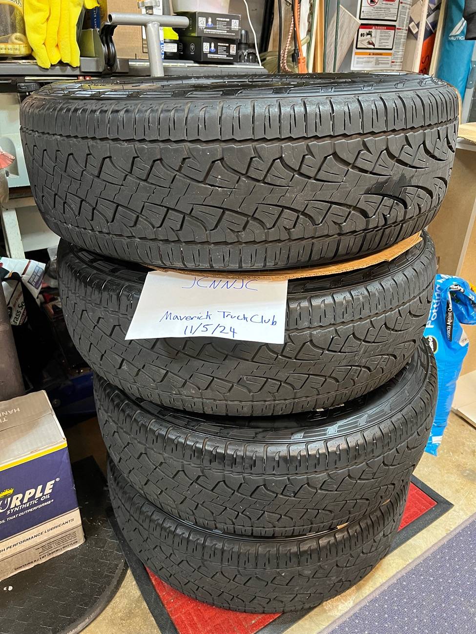 Ford Maverick FX4 Rims, Pirelli Scorpion tires, with TPMS. IMG_5731