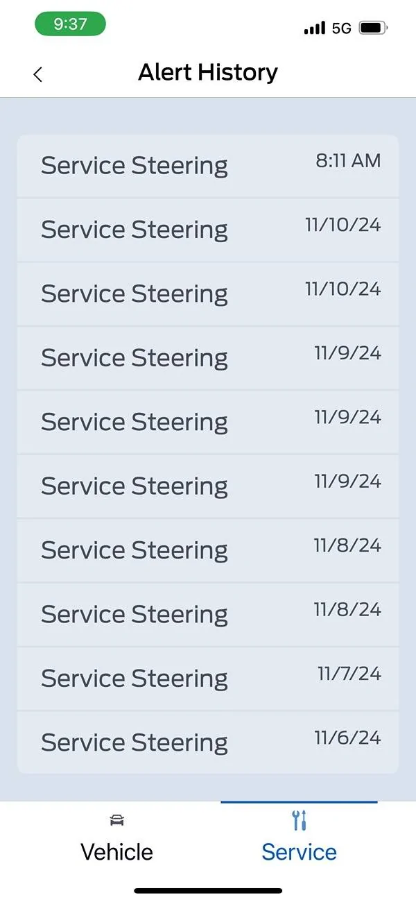 Ford Maverick Electric Steering Assist Problem Screenshot 2024-11-13 at 9.37.46 AM