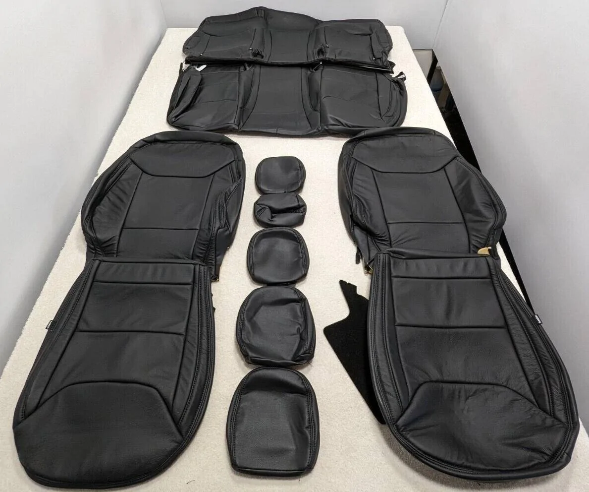 Ford Maverick NEW Katzkin Black Leather Seat Covers for XL only s-l1600