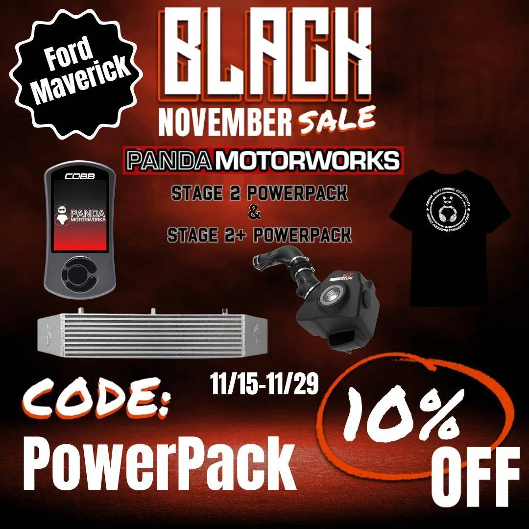Ford Maverick Black November Sales at Panda Motorworks! PowerPacks