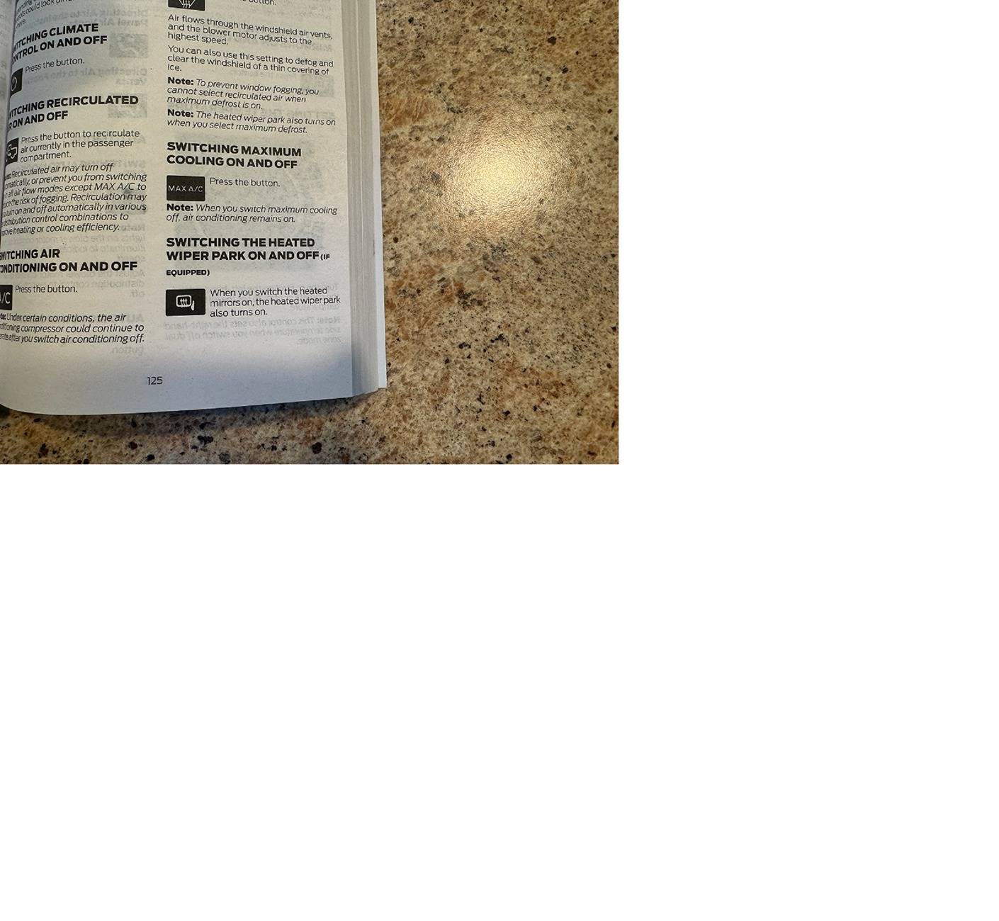 Ford Maverick Lariat windshield just replaced at Safelite Mav Heated switch manual