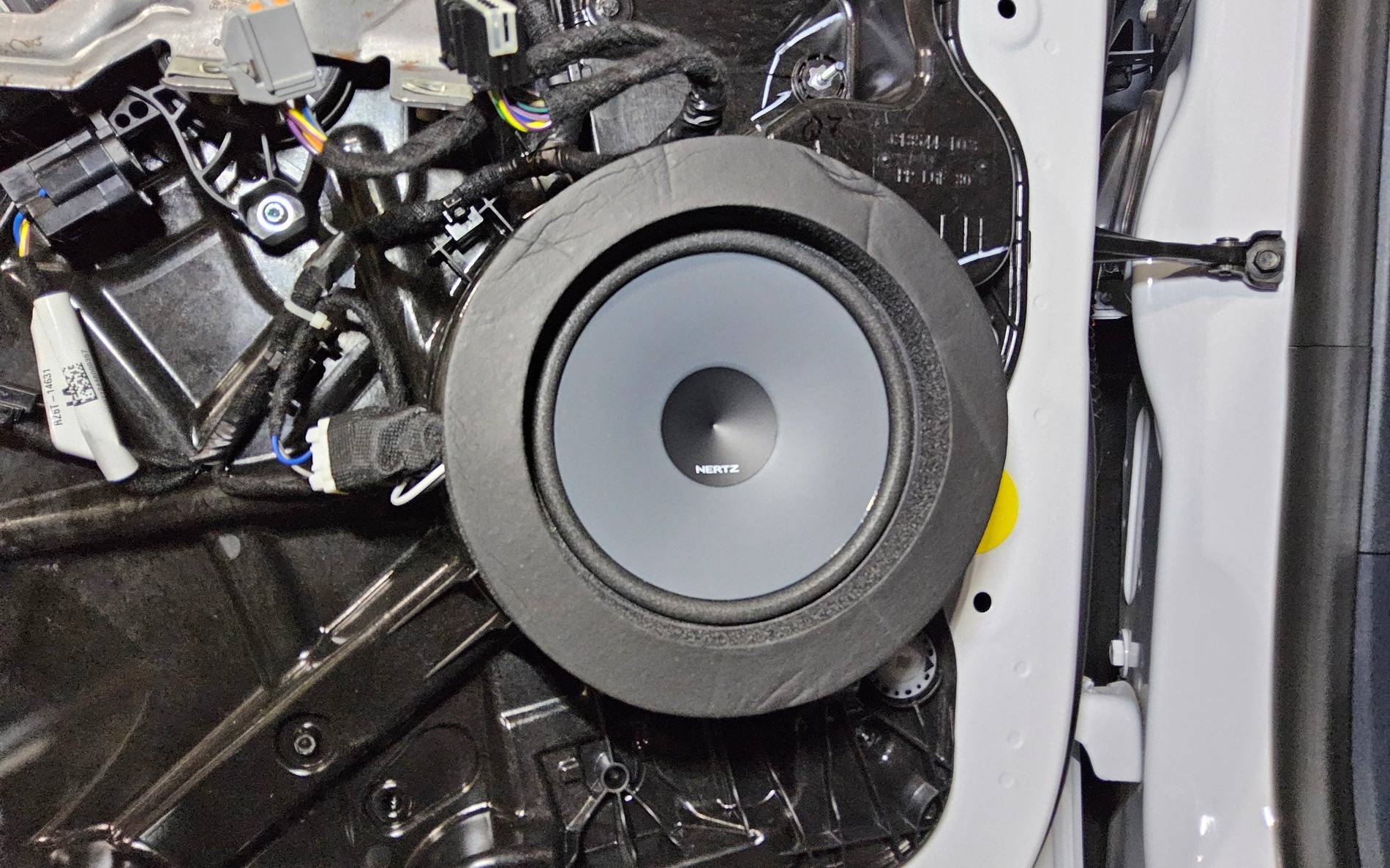 Ford Maverick I finally fixed the audio quality in the Maverick.  Complete speaker replacement and 10" sub install. 20241116_011801