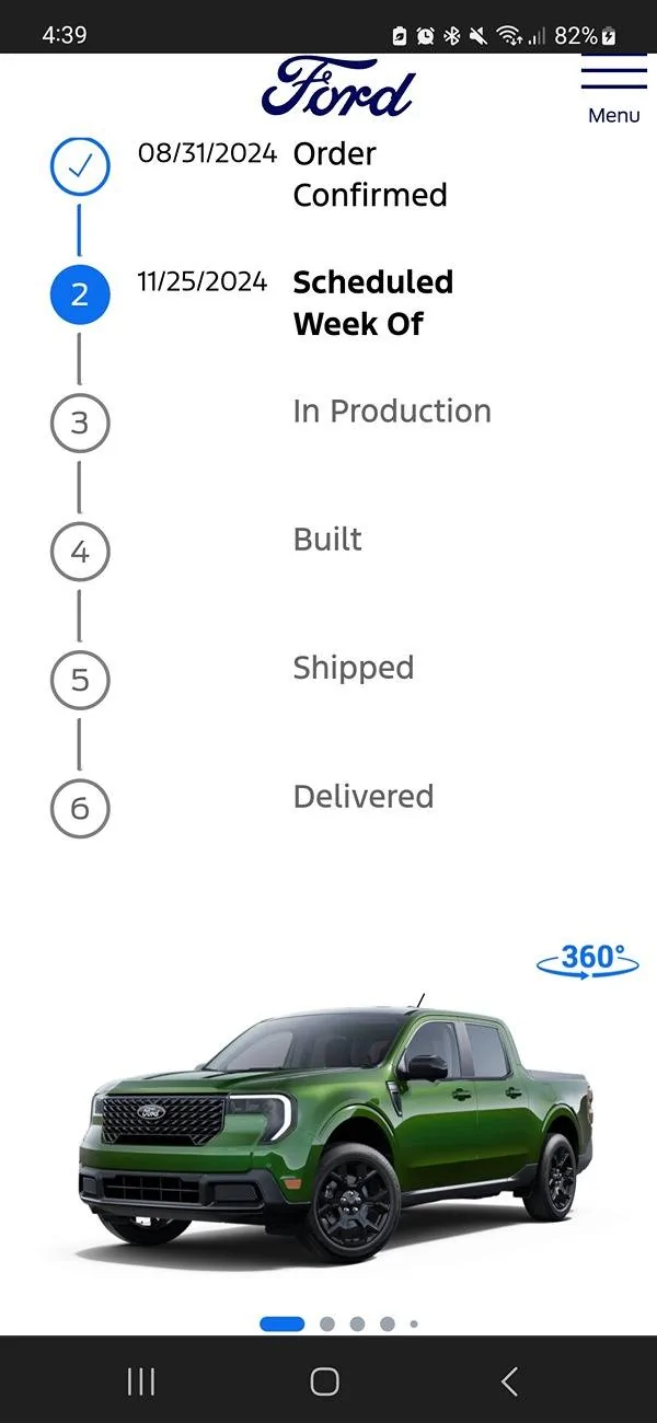 Ford Maverick 2025 Maverick Anyone get Scheduled 11/14/2024 Screenshot_20241117_163930_Brav