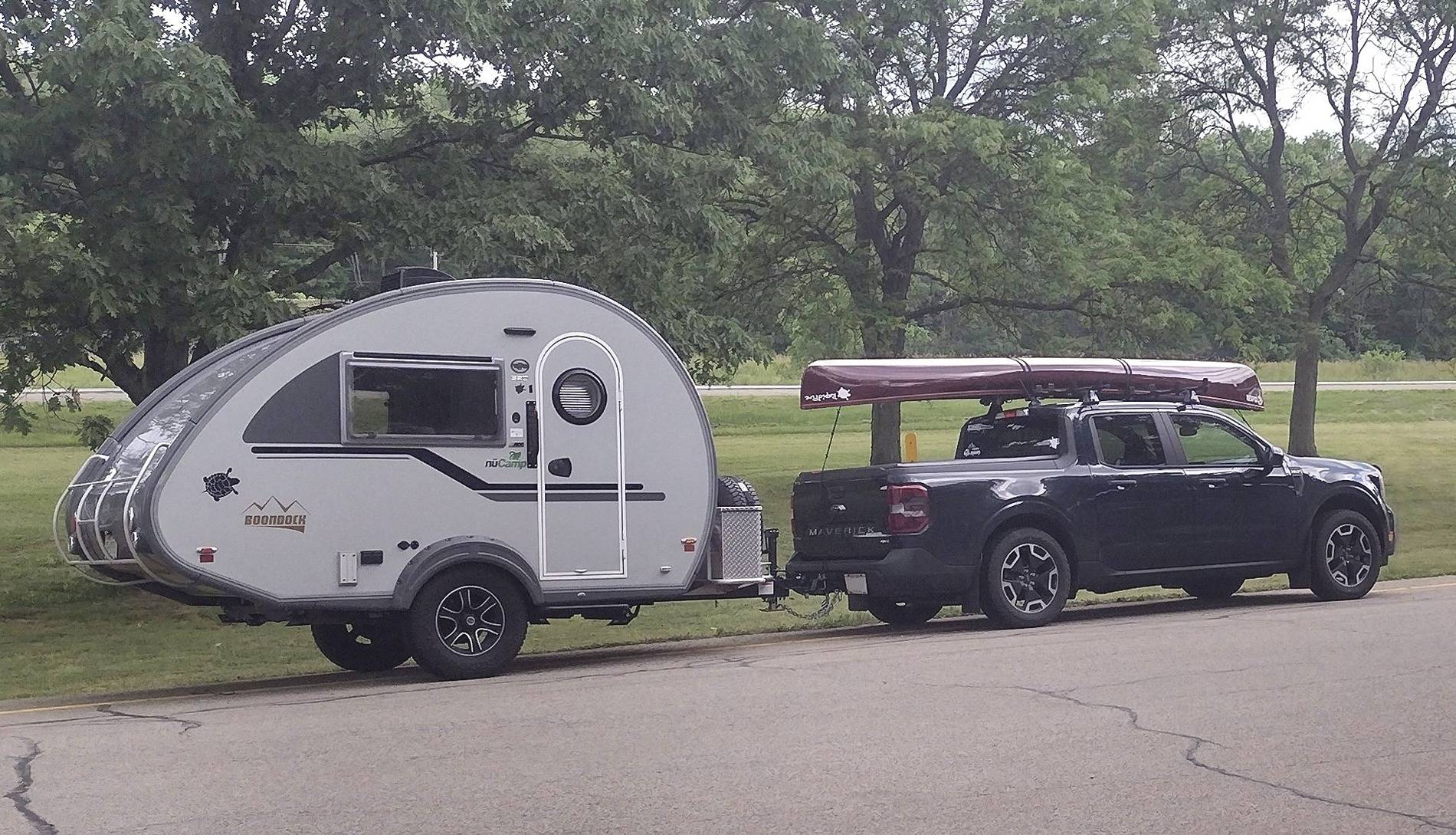 Ford Maverick Camper Towing Mav boat Tab