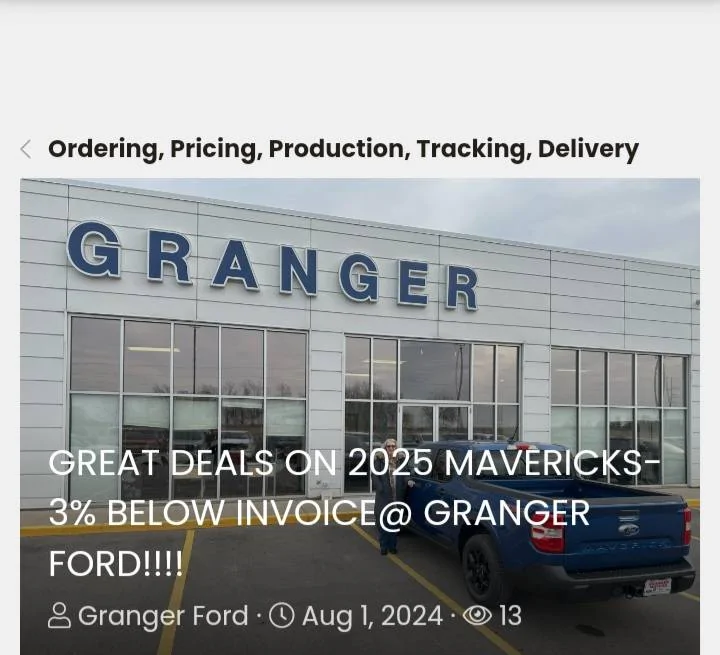 Ford Maverick Who is Granger? 20241123_110558
