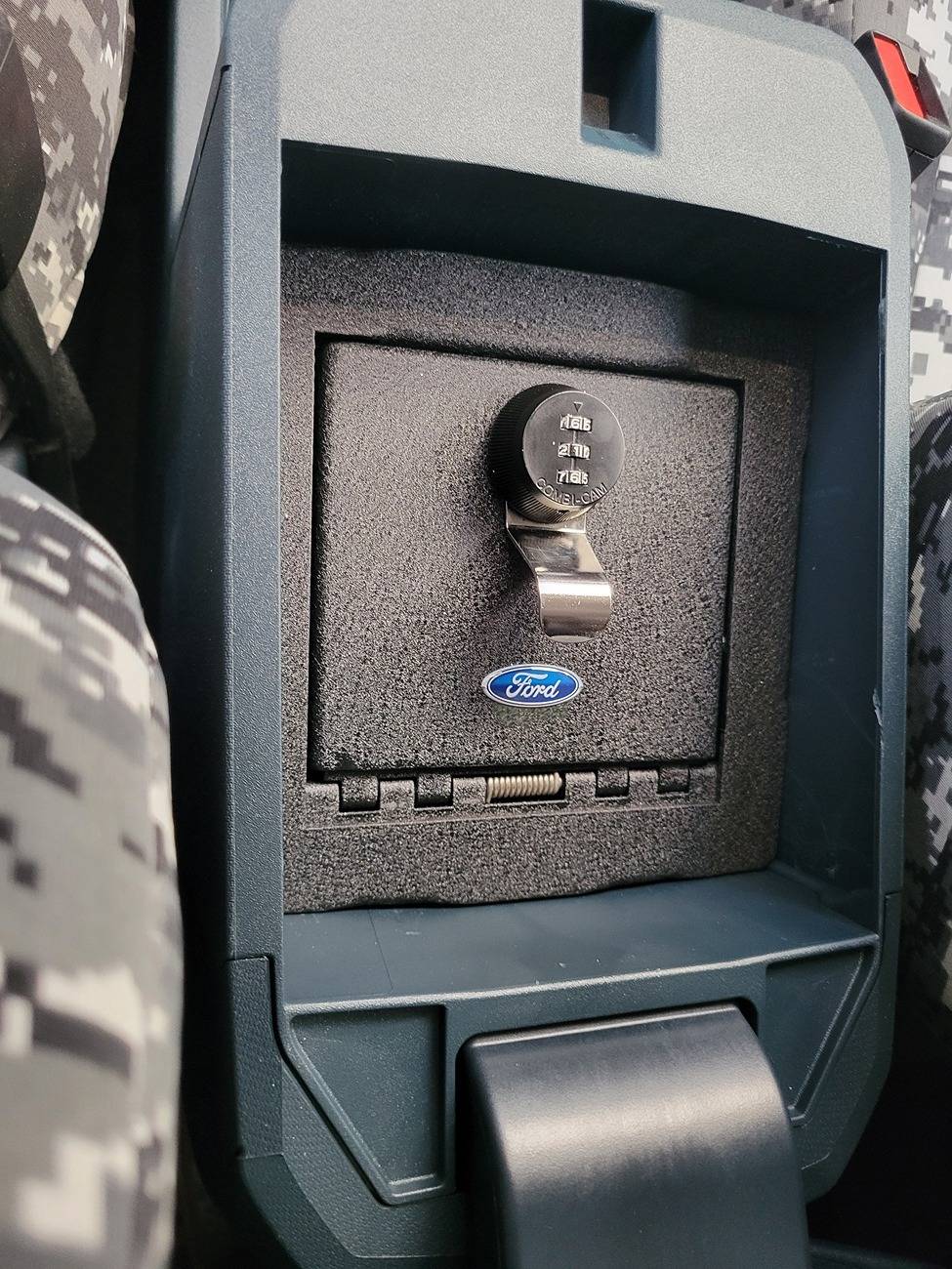 Ford Maverick Ford Console Vault for gun/valuable storage 20240521_194831