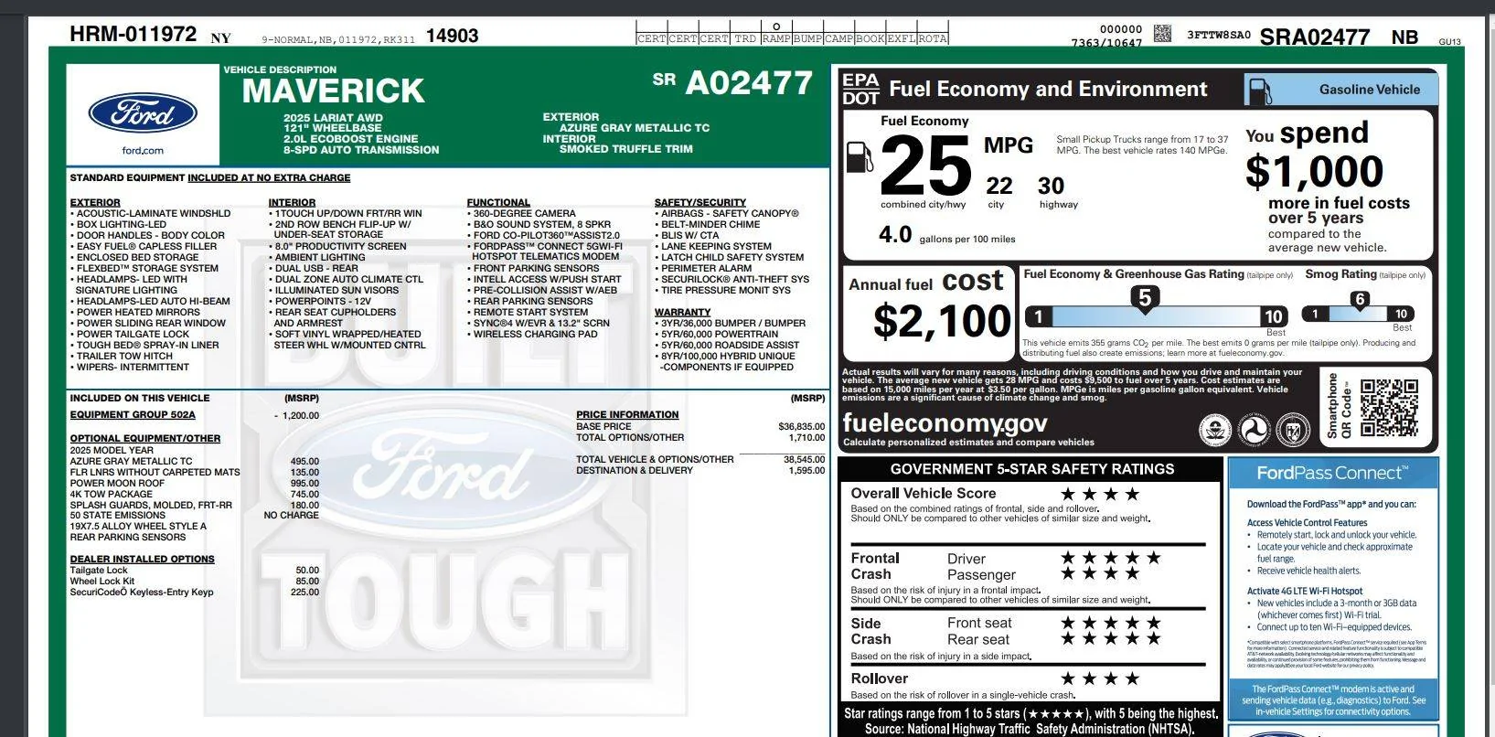 Ford Maverick 2025 Maverick Windwo Stickers Are Live! Get Yours Yet? Mav1