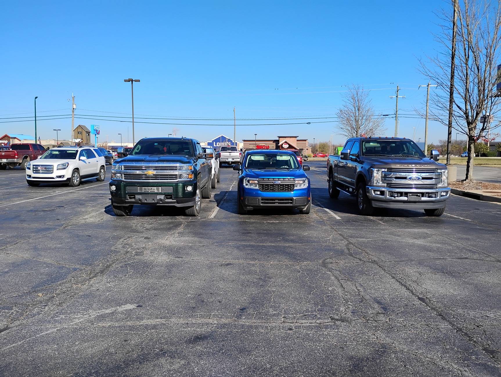 Ford Maverick Post your Maverick next to ridiculously large trucks - photos thread IMG_20241129_103944774