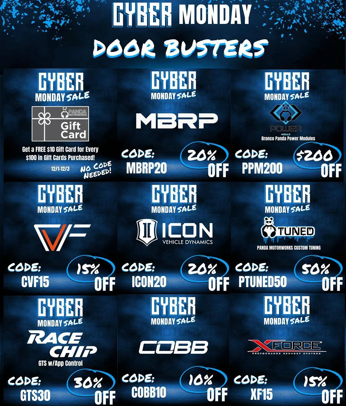 Ford Maverick Cyber Monday HOT DEALS at Panda Motorworks Cyber Monday Door Busters