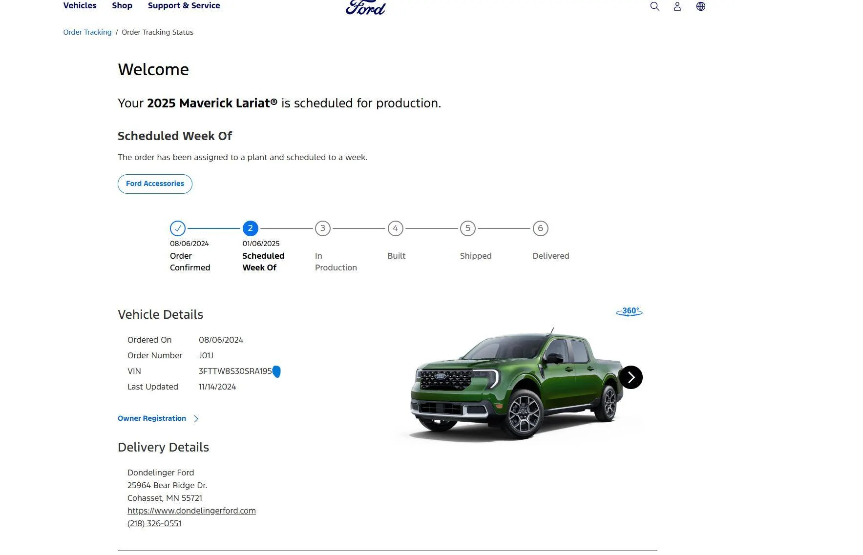 Ford Maverick 2025 Maverick Anyone get Scheduled 11/14/2024 Screenshot 2024-12-02 094207