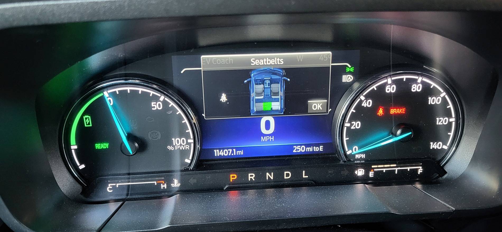 Ford Maverick Cannot dim the speedometer or battery dial, just the center information 20241202_071009