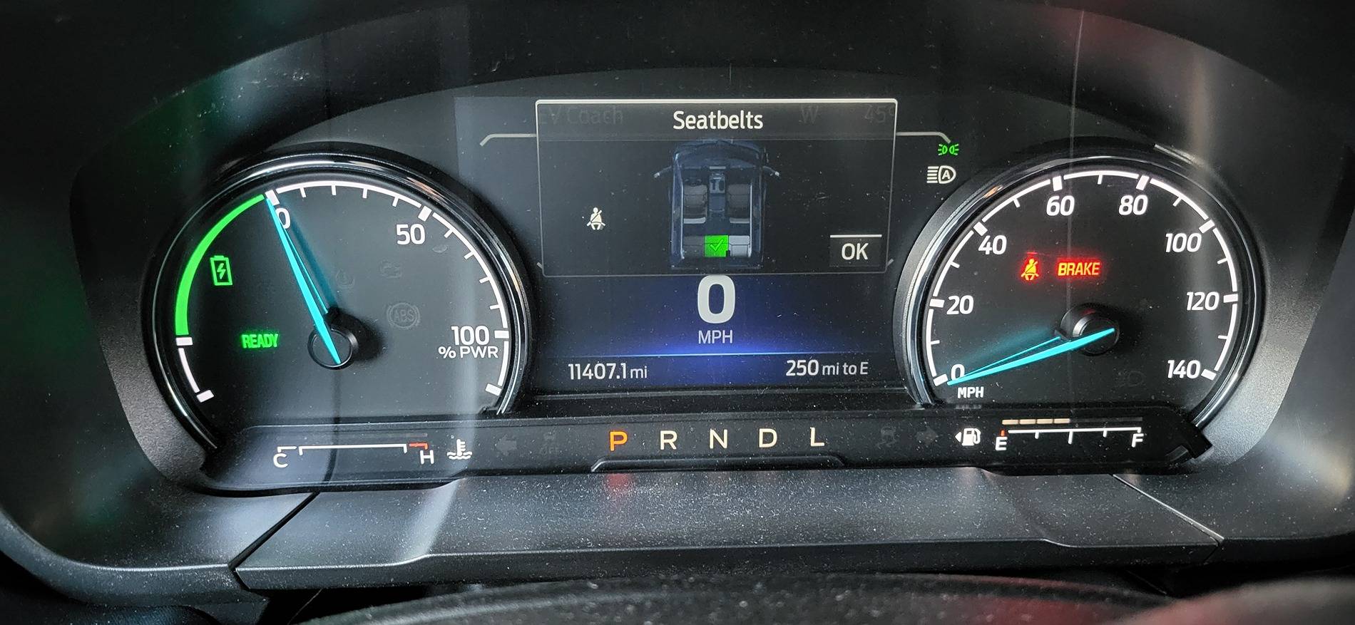 Ford Maverick Cannot dim the speedometer or battery dial, just the center information 20241202_071028