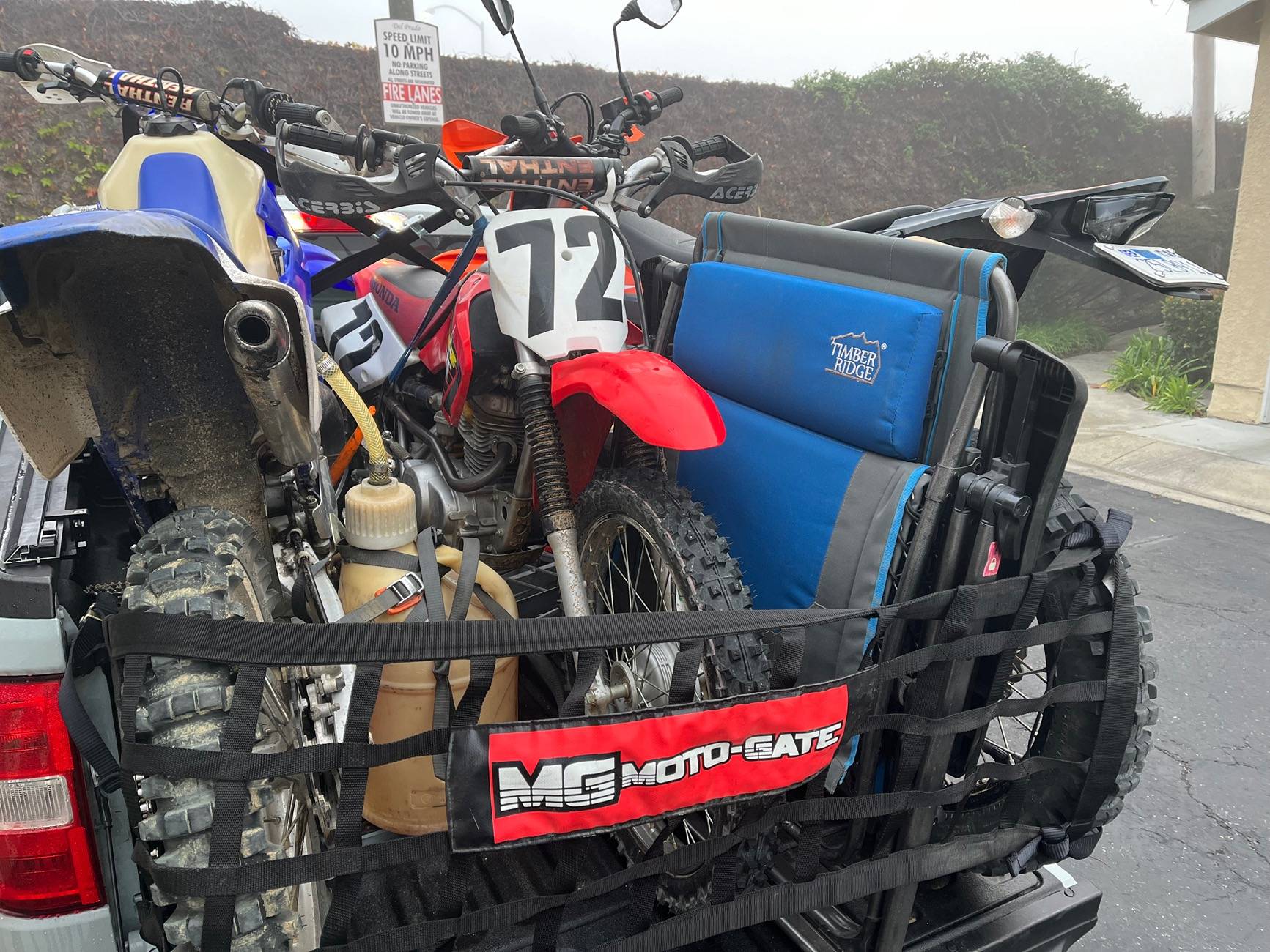 Ford Maverick Fitting 2 dirtbikes in the bed IMG_7491