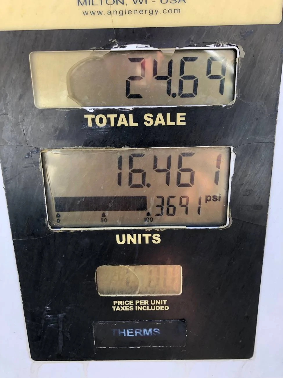 Ford Maverick my 93 octane fuel costs $2.45/gal IMG_1771