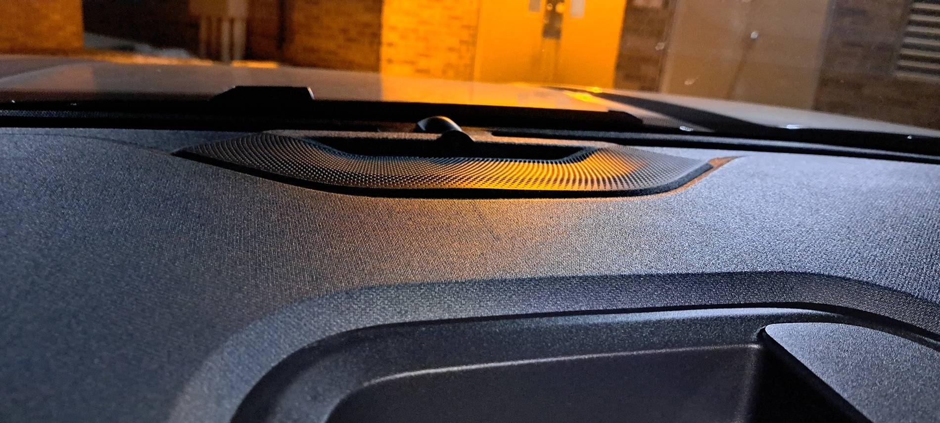 Ford Maverick Center dash speaker warped already 20241206_203448