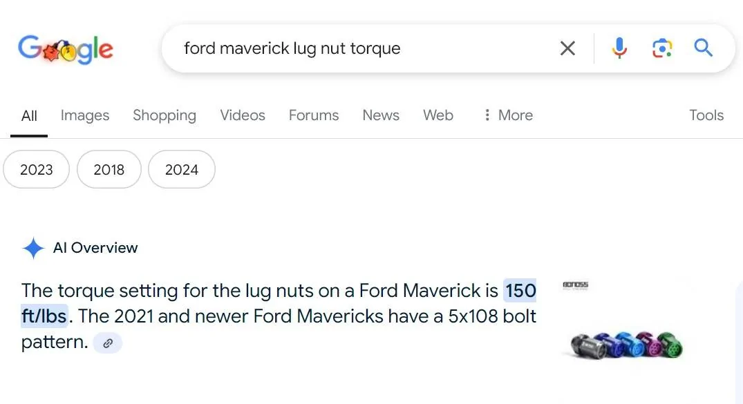 Ford Maverick Lug Nut Torque Spec for Tremor wheels? Screenshot 2024-12-09 100811