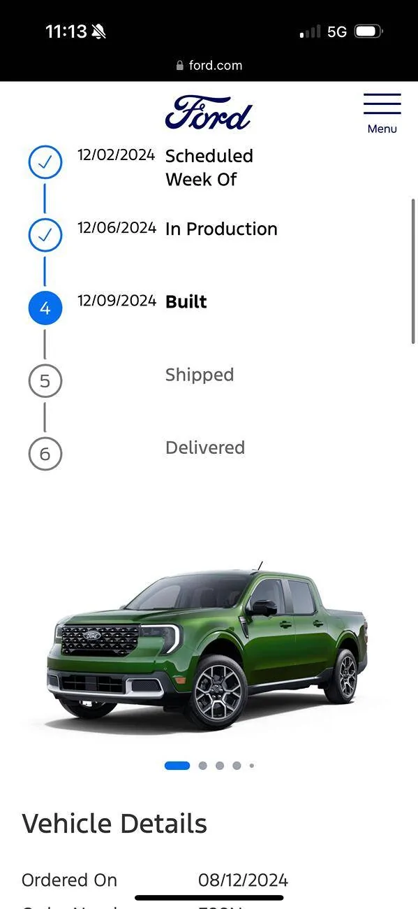 Ford Maverick 2025 Maverick Now Shipping! Received my Shipped update IMG_7972