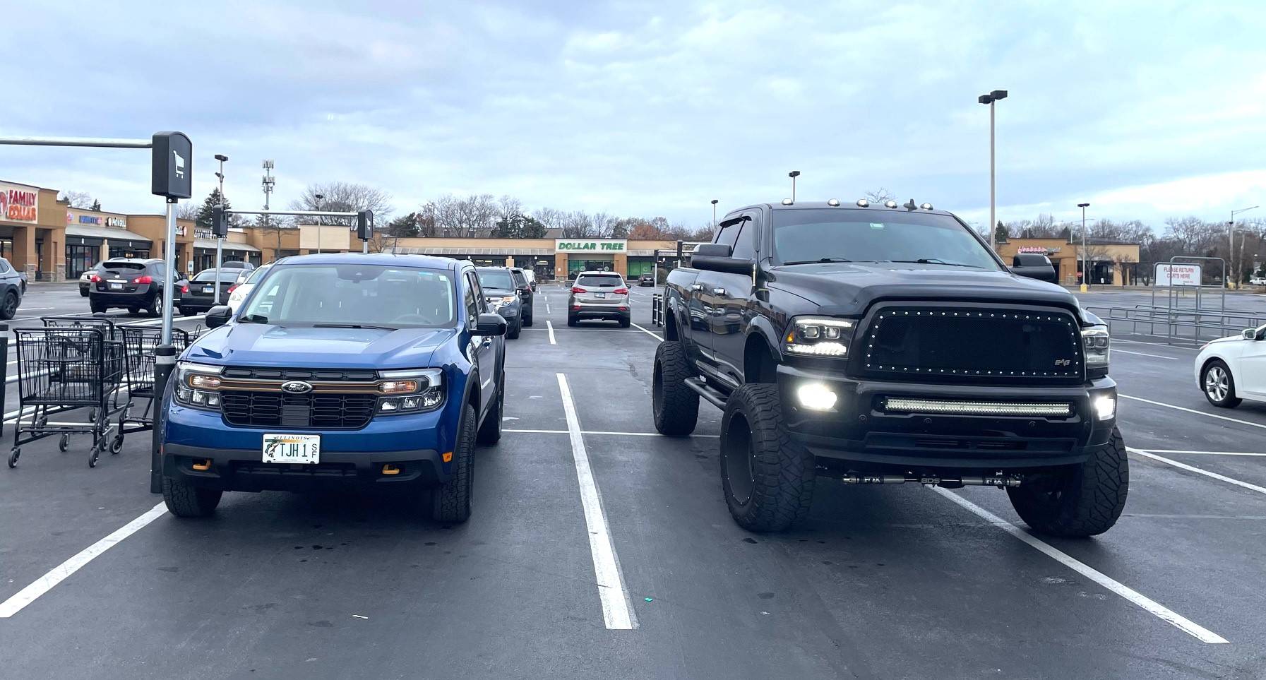 Ford Maverick Post your Maverick next to ridiculously large trucks - photos thread IMG_1181