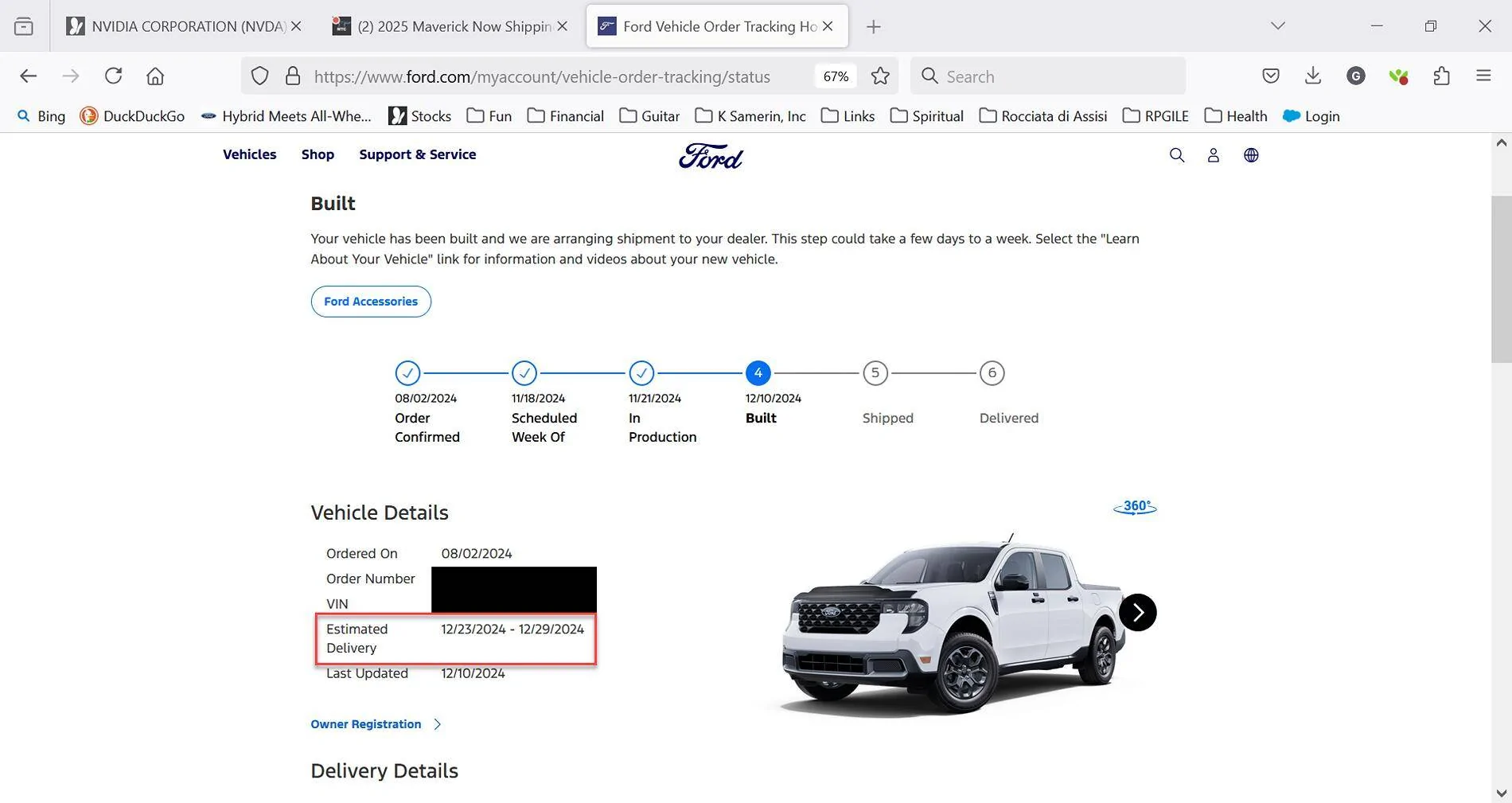 Ford Maverick 2025 Maverick Now Shipping! Received my Shipped update 1733949353880-cd