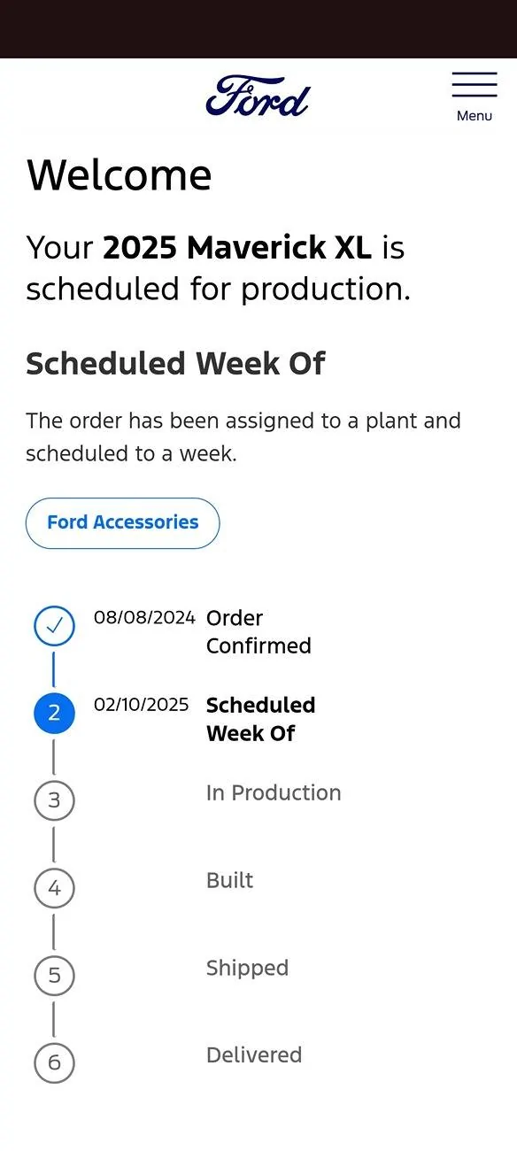 Ford Maverick 2025 Maverick Now Shipping! Received my Shipped update 1000000228