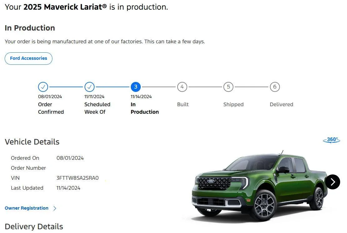Ford Maverick 2025 Maverick Now Shipping! Received my Shipped update 1734013870591-5n