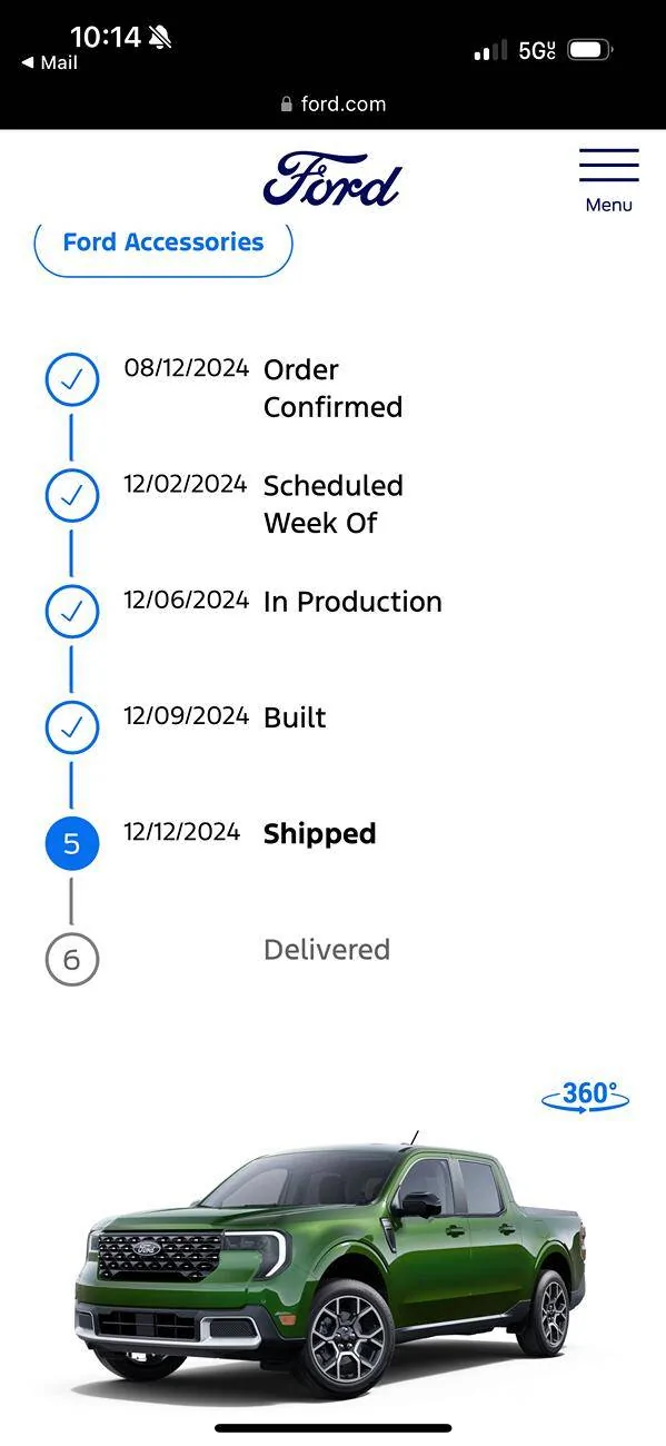 Ford Maverick 2025 Maverick Now Shipping! Received my Shipped update IMG_7997