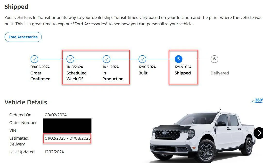 Ford Maverick 2025 Maverick Now Shipping! Received my Shipped update 1734105103545-n2