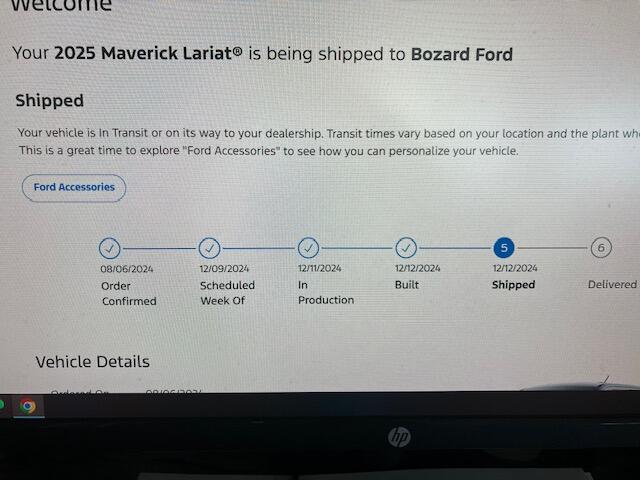 Ford Maverick 2025 Maverick Now Shipping! Received my Shipped update 1734112128282-0u