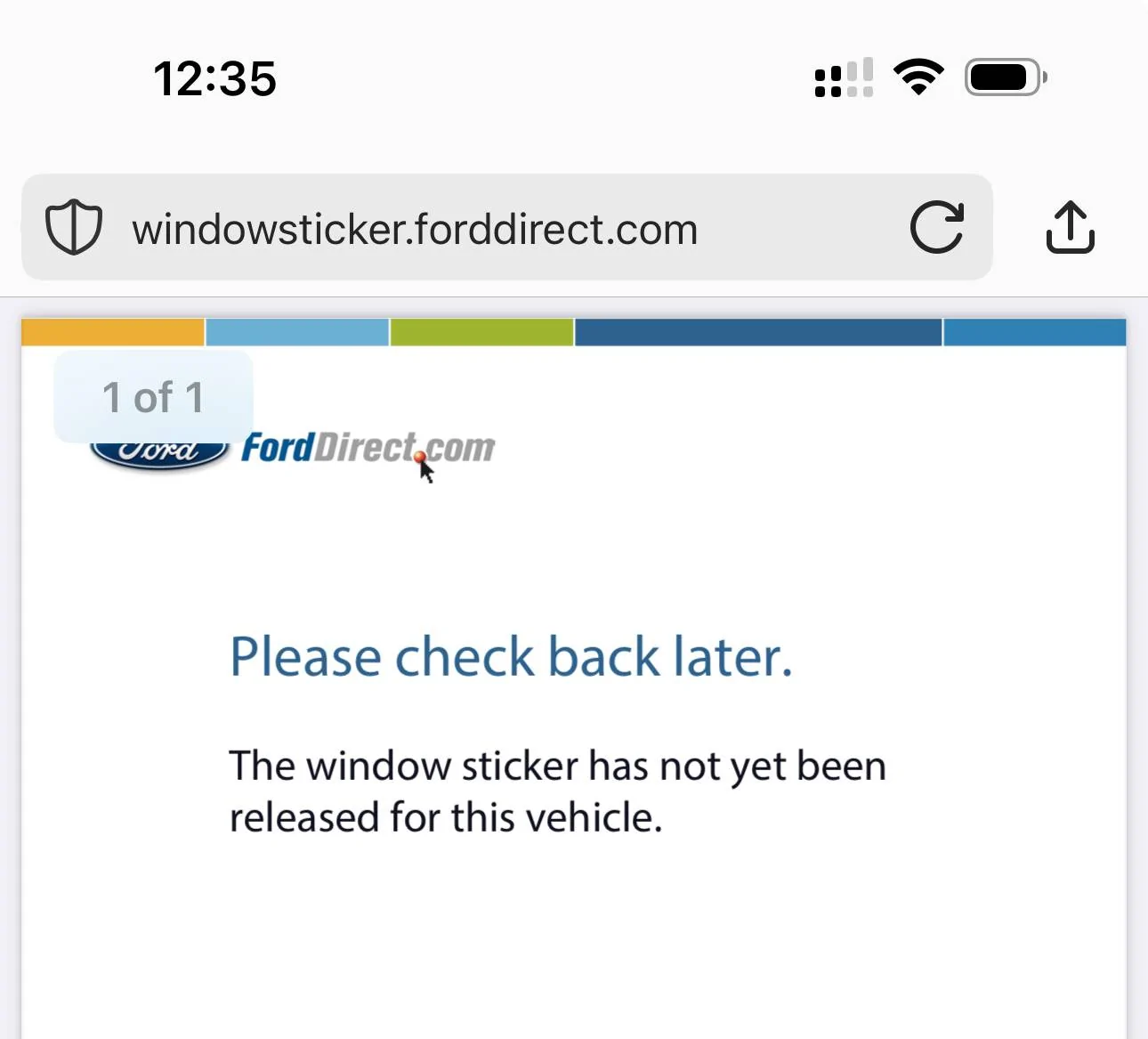Ford Maverick How can I get a window sticker info for used Maverick IMG_8986