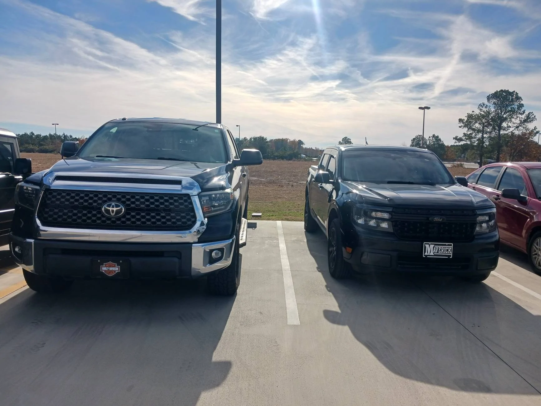Ford Maverick Post your Maverick next to ridiculously large trucks - photos thread 20241213_134905